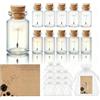 AEMCHDM 12 Set Bottiglie di Vetro Portafortuna con Dente di Leone - Kit Regalo Completo, Biglietti e Tappi in Sughero - per Desideri, Matrimoni, Feste o Decorazione Casa, Compleanno