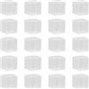 ZWZNBL Scatola di plastica trasparente da 20 pezzi, scatola regalo trasparente pieghevole quadrata 6x6x6cm, scatola di caramelle per biscotti al cioccolato, adatta per matrimoni, feste, compleanni.