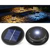HELESIN Luci solari di ricambio Top 2 pezzi, 9 cm, luci solari di ricambio con luce calda e colorata, IP44, impermeabile, pannello solare per lampada da giardino, lampade solari, lanterna, terrazzo