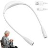 Synclum Luce da Collo per Lettura a Letto LED Ricaricabile USB, Lampada da Lettura per Libri con 3 Colori di Luce e Luminosità Regolabile, Luce Libro Notturna Flessibile 360°, Mani Libere