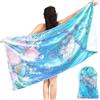SilverChry Telo Mare Microfibra Grande, 160*80cm Telo Spiaggia Pieghevole, Asciugamano Spiaggia Leggero, Telo Spiaggia ad Asciugatura Rapida, per Viaggi, Nuoto, Campeggio, Fitness (tartarughe marine)