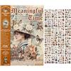 LuminCross Adesivi Scrapbooking 480 Pezzi, Stickers Vintage Aesthetic Pretagliati Carta Washi per Journaling e Bullet Journal, Adesivi Decorativi con Fiori e Motivi Retrò per Album Fotografico e Diario Creativo