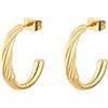 Brosway Orecchini Donna, Orecchini a Cerchio in Acciaio | Collezione AMY - BAY27