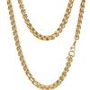 PROSTEEL Catena a Maglia Veneziana, Collana Uomo, Collana Donna, in Acciaio Inox Chirurgico, 8mm Larghezza, 46-76cm Lunghezza, Confezione Regalo Inclusa