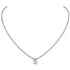 Suplight Collana donna con lettera S collana iniziale S ciondolo lettera S con catenina acciaio inossidabile 45 cm con confezione regalo