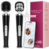 MARIELOVE Magic Wand massaggiatore - Massaggio ad alte prestazioni | 20 livelli | Forte vibrazione e testa flessibile in silicone | ideale per rilassamento muscolare, massaggio collo, schiena e corpo