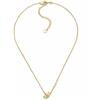 Emporio Armani Collana da donna in ottone con chiusura a moschettone in tonalità oro, Oro vecchio