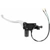 cyclingcolors leva pompa freno moto scooter ciclomotore compatibile con sym 50 125 symphony fiddle jet peugeot 50 125 tweet nero argento sinistra Cilindro Maestro