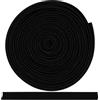 Aerzetix - C72004 - Nastro bordatore sbieco Banda Decorativa 4.5 Metri x 10mm - in Poliestere 50% e Cotone 50% - Colore Nero - passamaneria gallone Vestiti Cuscini trapunte