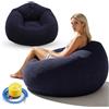 Kayuneed Divano gonfiabile e poltrona, Pouf gonfiabile, Poltrona Sacco Gonfiabile con Pompa Incorporata, poltrona gonfiabile, divano ad aria per esterni, campeggio, piscina e feste in spiaggia (Blu)