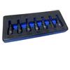 US PRO INDUSTRIAL Set di chiavi a brugola a percussione esagonale 1/4 Dr 7 pezzi in acciaio S2 H1.5-H6