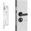 Miosugo Serratura a incastro, per cancello da giardino, in acciaio inox 85/25, serratura tubolare per porta d'ingresso, cancello da giardino, porta della stanza