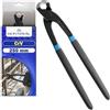 MONTERAL Tenaglia Carpentiere 250 mm Tenaglia per Ferro in Acciaio Cromo-Vanadio CrV