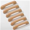 SYZOW 6 Pezzi Maniglie da cucina in legno, 128mm Hole Centers, Cassetto in legno Pull Kitchen Cabinet Maniglie