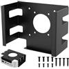 YushengTai Supporto per Mac Mini M4 - Supporto da tavolo VESA in metallo, supporto da scrivania, accessori da parete per ufficio e casa, nero