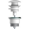 Aquagrif Valvola Clic-Clac universale per lavabo - finitura cromata o bianca - alta durata fino a 200.000 cicli - installazione standard G1¼ (bianco)