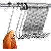 Alethron Gancio da macellaio in acciaio inox, 140 mm, 25 pezzi, a S, per affumicatura a caldo, in acciaio inox, per pollo, affumicatura a coste, caccia