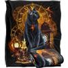 LOGOVISION Jq Licensing - En Nero Cat Time Clocks Coperta super morbida al tatto setoso - 152 x 127 cm