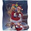 LOGOVISION Jq Licensing - Lc Christmas Santa Chimney Magic Coperta super morbida al tatto setoso - 152 x 127 cm