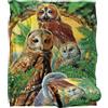 LOGOVISION Jq Licensing - Rl-Jp Owl Collage Coperta super morbida al tatto setoso - 152 x 127 cm