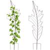Relaxdays griglia a Foglia, Supporto per rampicanti e Piante, Metallo Marrone, 100x30 cm