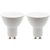 Velamp lampadina LED Spot - Attacco GU10 - Ampiezza fascio luminoso 110° - Tensione 230V - Potenza 8W Equivalenti 60W - Luminosità 806lm - Temperatura colore 3000K (luce calda) (Confezione da 2)