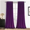 Roslynwood, Tende extra lunghe in velluto viola orchidea, per finestra, con tasca per asta, eleganti decorazioni per la casa per soggiorno, sala da pranzo, ufficio, teatro, corridoio, 132 x 304 cm, 2