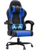 JUMMICO JETSTREAM Poltrona Sedie Gaming Ergonomica Con Poggiapiedi, Poggiatesta, Massaggio E Sollevamento Pneumatico, 150 Kg,Blu
