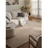 Hanse Home Hygge Skandi, tappeto di lana boho per soggiorno, camera da letto, sala da pranzo, corridoio, colore beige chiaro, 80 x 150 cm