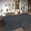 Villeroy & Boch Tappeto di lana Francois naturale per soggiorno, tessuto a mano ed ecologico, in lana boho per soggiorno, camera da letto, sala da pranzo, corridoio, cucina, antracite, 120 x 170 cm