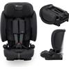 Bebeconfort Ever & Go i-Safe, Seggiolino Auto 9-36 kg Evolutivo, 15 Mesi - 12 Anni, 76-150 cm, Seggiolino Auto Pieghevole ISOFIX, Leggero e Compatto (4.9kg), 15 Posizioni Poggiatesta, Full Black