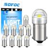 SOFOC BA9S Lampadina LED 6V 12V 24V 6-30V AC/DC 6000K Bianco BA9 T4W 233 53 Lampadine per Luce Interna Auto Bagagliaio Targa .etc 10pcs