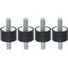 A ABSOPRO Anti Vibrazione Gomma Isolatore Supporto Per Bmw M5 4pz 15x10mm