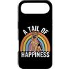 German Shepherd Puppy Lover PS Custodia per iPhone Air A Tail of Happiness Pastore Tedesco Retro Rainbow