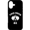 YO MINUS Custodia per iPhone 17 Questo Bruh è 61 Numero preferito di anni