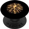 Nature Lover Outdoor Forest Wildlife Tre Vintage Foresta Burst Natura All'aperto Wildlife Alberi Paesaggio PopSockets PopGrip Adesivo