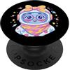 Kawaii Galaxy Lover Whimsical Portrait G Carino Astronauta Ragazza Spazio Personaggio Cosmico Graphic Casco PopSockets PopGrip Adesivo