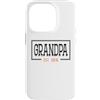 Bethcentral Family Gifts Custodia per iPhone 14 Pro Nonno, Est 2016 - Nonno Fondato 2016