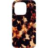generic Custodia per iPhone 15 Pro Motivo nero ambra tartaruga scuro