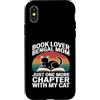 Bengal Cat Book Lover Reading Mom Life Custodia per iPhone X/XS Book Lover Bengala Mom Just One More Chapter Cat