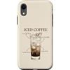 Iced Coffee Club Custodia per iPhone XR Caffè freddo Cold Brew Latte d'avena Sciroppo di vaniglia Ghiaccio