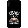 Bibliophile Reading Mama Book Lover Custodia per iPhone XS Max Moon Reader Book Mamma guidata dai libri e dal chiaro di luna