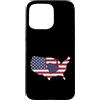 USA United States America stars and stri Custodia per iPhone 15 Pro Max USA Paese confine con cuore