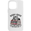 Maine Coon Cat Mom Book Lover Reading Custodia per iPhone 14 Pro Max Book Lover Maine Coon Solo un altro capitolo con il mio gatto