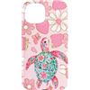 Animal Print Cute And Fun Custodia per iPhone 15 Delfino floreale rosa estivo