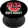 80s Rock Guitar Player Merch for Guitari One In A Melon Chitarrista Wholesome Watermelon Pun PopSockets PopGrip Adesivo