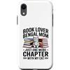 Bengal Cat Book Lover Reading Mom Life Custodia per iPhone XR Book Lover Bengala Mom Just One More Chapter Cat