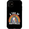Boxer Puppy Lover PS Custodia per iPhone 11 A Tail of Happiness Boxer Retro Rainbow