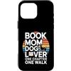 Reading Dog Lover Sunset Retro Book Custodia per iPhone 16 Pro Max Libro Dog Lover One Chapter One Walk Retro