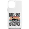 Bengal Cat Book Lover Reading Mom Life Custodia per iPhone 13 Pro Max Book Lover Bengala Mom Just One More Chapter Cat